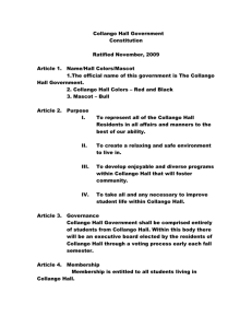Collango Hall Government Constitution Ratified November, 2009