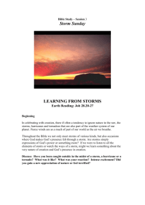 Bible Studies – Storm Sunday