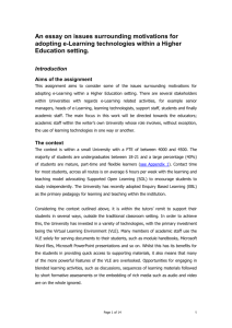 Intrinsic and extrinsic motivation in online learning