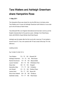 Tara Watters and Ashleigh Greenham share Hampshire Rose