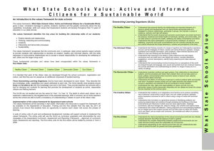 Values Scope and Sequence