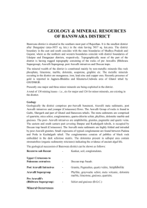 geology & mineral resources of banswara
