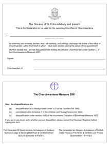 Electronic Version of Formal Oath for Signature by Churchwardens