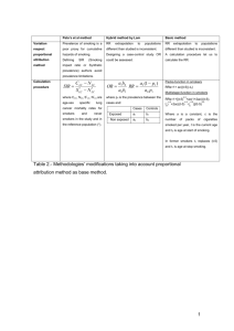 Quantification of mortality attributable to tobacco