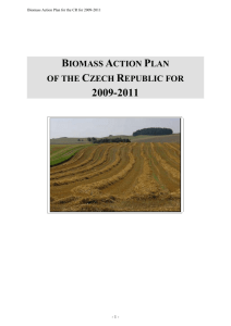 Biomass Action Plan of the CR for 2009