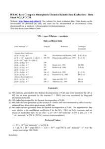 Data Sheet NO3_VOC30 - IUPAC Task Group on Atmospheric