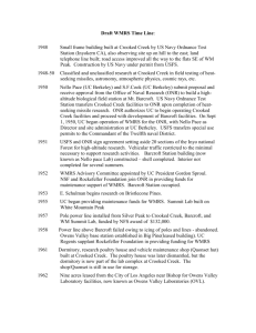 wmrs-history-outline - White Mountain Research Center