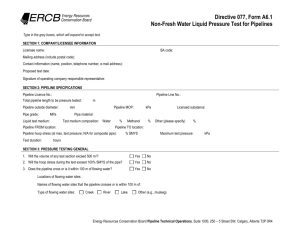 Directive 077 - Form A6.1 - Non Fresh Water Liquid Pressure Test