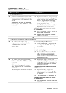 Residential Design—Character Code