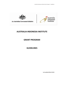 Grant program guidelines - Department of Foreign Affairs and Trade