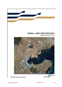 Rural Land Use Strategy - City of Greater Geelong