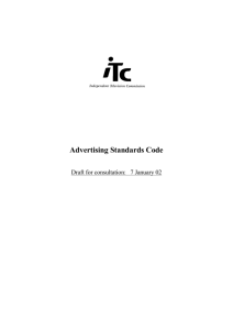 ITC Advertising Standards Code