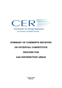 Summary - Commission for Energy Regulation