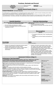 Decimals and Fractions