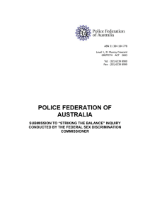 Policing as an Occupation - Australian Human Rights Commission