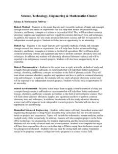 Science & Mathematics - Oklahoma Department of Career and