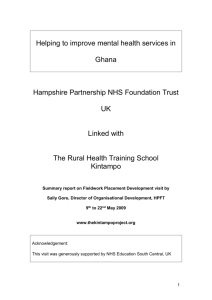 Report on the NESC funded visit to support the HPT and KRHST