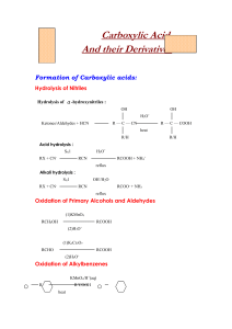 Carboxylic Acids