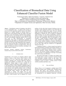 An Enhanced Classifier Fusion Model for Classifying