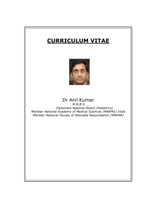 CURRICULUM VITAE - Rockland Hospital