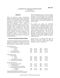 Economics of Satellite Communications