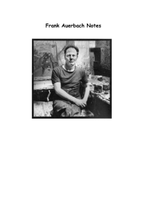 Frank Auerbach Biographical Handout for Summary