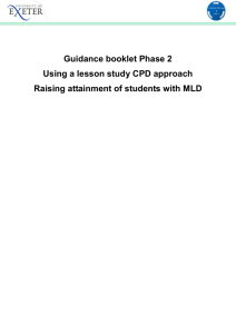 Using a Lesson Study CPD approach in mathematics with a focus