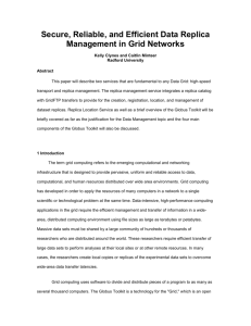 Secure, Reliable, and Efficient Data Replica Management in Grid