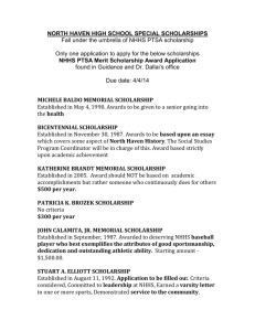 NORTH HAVEN HIGH SCHOOL SPECIAL SCHOLARSHIPS