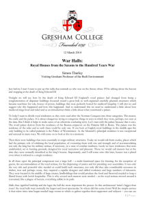 Transcript for "War Halls: Royal Houses from the Saxons to the