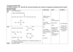 Chemistry 2.5 (90309) Assess sched 10