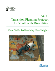 Transition Planning Protocol for Youth with Disabilities