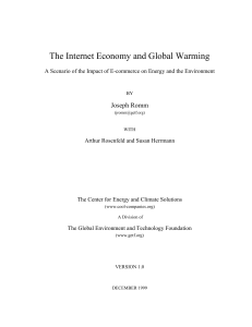 The Internet and Global Warming - BiblioITE