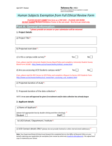 Human Subjects Ethical Approval Exemption from Review Form