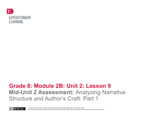 Grade 8 Module 2B, Unit 2, Lesson 9