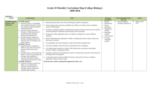 Grade Monthly Curriculum Map: Language Arts