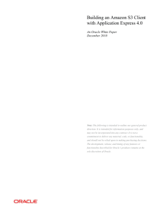 Building an Amazon S3 Client with Application Express 4.0