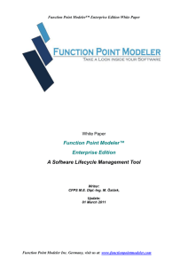 White Paper  - Function Point Modeler