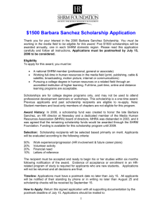 1500 Barbara Sanchez Scholarship Application