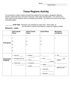 Texas Regions Project