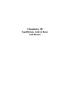 Equilibrium Review booklet