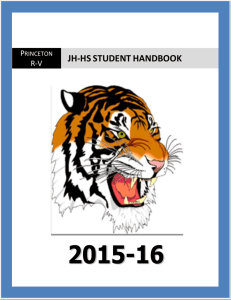 JH-HS STUDENT HANDBOOK - Princeton R