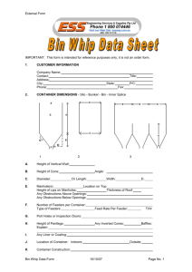 Bin Whip Data Form