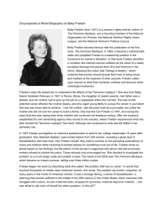 Encyclopedia of World Biography on Betty Friedan