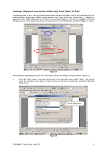 Creating a diagram in Word using