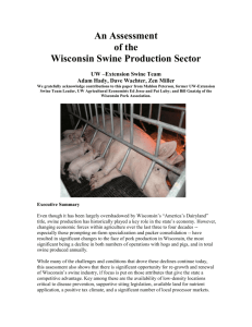 An Assessment of the Wisconsin Swine Production