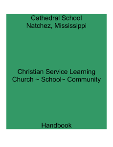 Christian Service Learning Handbook