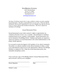 Sexual Harassment Form – Students
