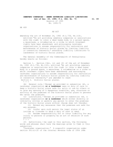 Act of Dec. 20, 1995, PL 664, No. 73 Cl. 09