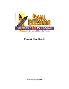 Small Blessings Daycare/Preschool - Detroit Lakes United Methodist